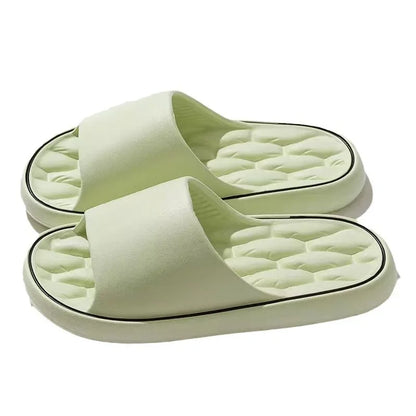 Zapatillas de casa sin cordones para mujer, suela plana, para baño, suela suave, para verano, para parejas, zapatos de hombre modernos, material de PVC, calzado cómodo.