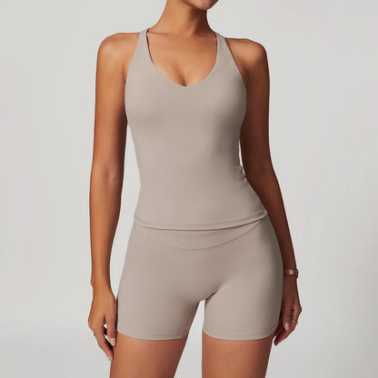 SWELTERING Conjunto de 2 piezas de ropa deportiva para mujer, conjunto de yoga, ropa deportiva para gimnasio, trajes de yoga, conjunto de fitness, chándales, sujetador deportivo, leggings para gimnasio