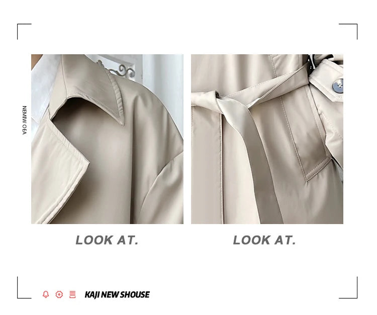 Gabardina de hombre, corte ajustado, cruzada, con cinturón, cortavientos, solapa, chaqueta larga, informal, impermeable, tallas M-5XL