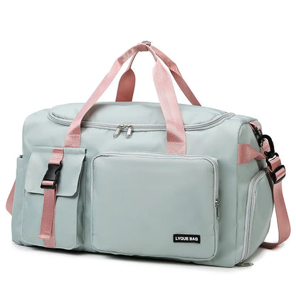 Bolsa deportiva de gimnasio, bolsa de viaje seca y húmeda para mujer, para natación, hombro, bandolera, fitness, viajes al aire libre, bolsa de viaje de fin de semana, bolsa de lona
