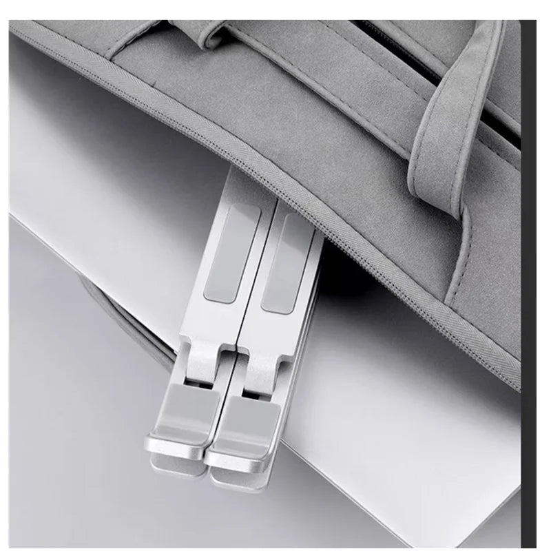 Soporte plegable y ajustable de aluminio para ordenador portátil, tableta o PC. Disipación de calor.