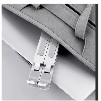 Soporte plegable y ajustable de aluminio para ordenador portátil, tableta o PC. Disipación de calor.