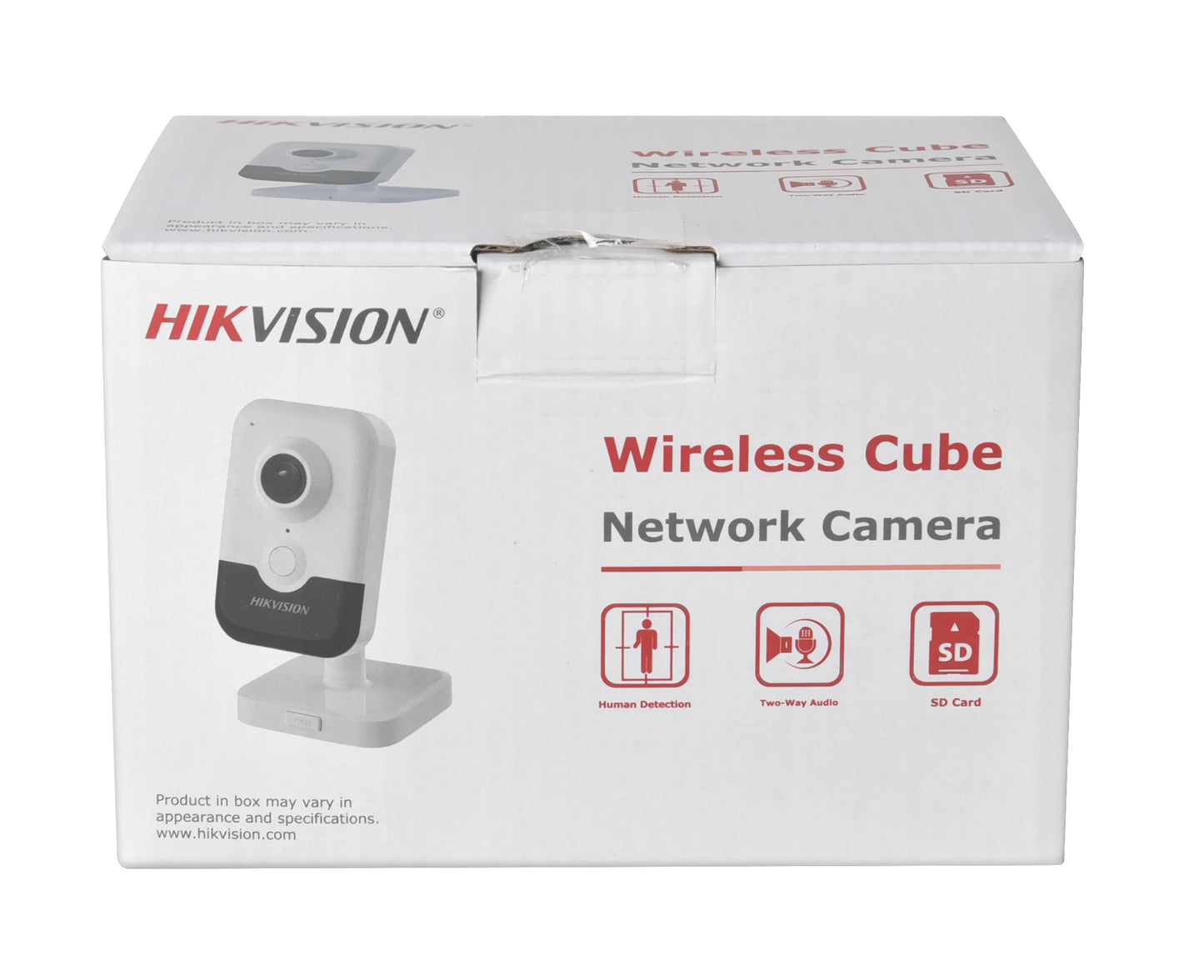 Cámara IP Hikvision DS-2CD2443G2-IW de 4 MP, inalámbrica para interiores, con detección de movimiento humano por infrarrojos, WiFi, PoE, audio bidireccional y ranura para tarjeta SD.
