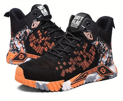 Zapatos de seguridad de caña alta con punta de acero para hombre y mujer, botas de seguridad indestructibles y antigolpes.