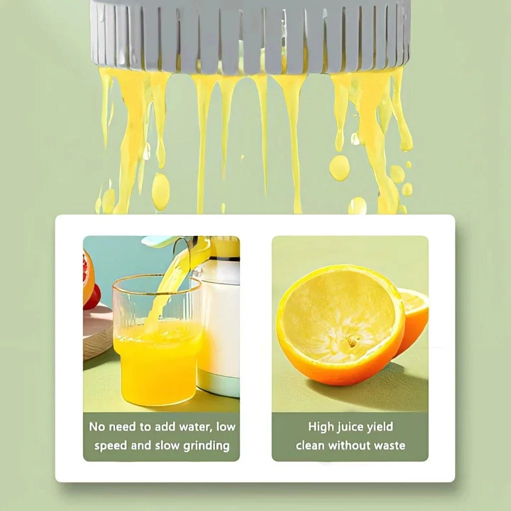 Extractor de jugo portátil, exprimidor automático de frutas para el hogar, exprimidor automático de jugo de naranja y limón, extrusor USB