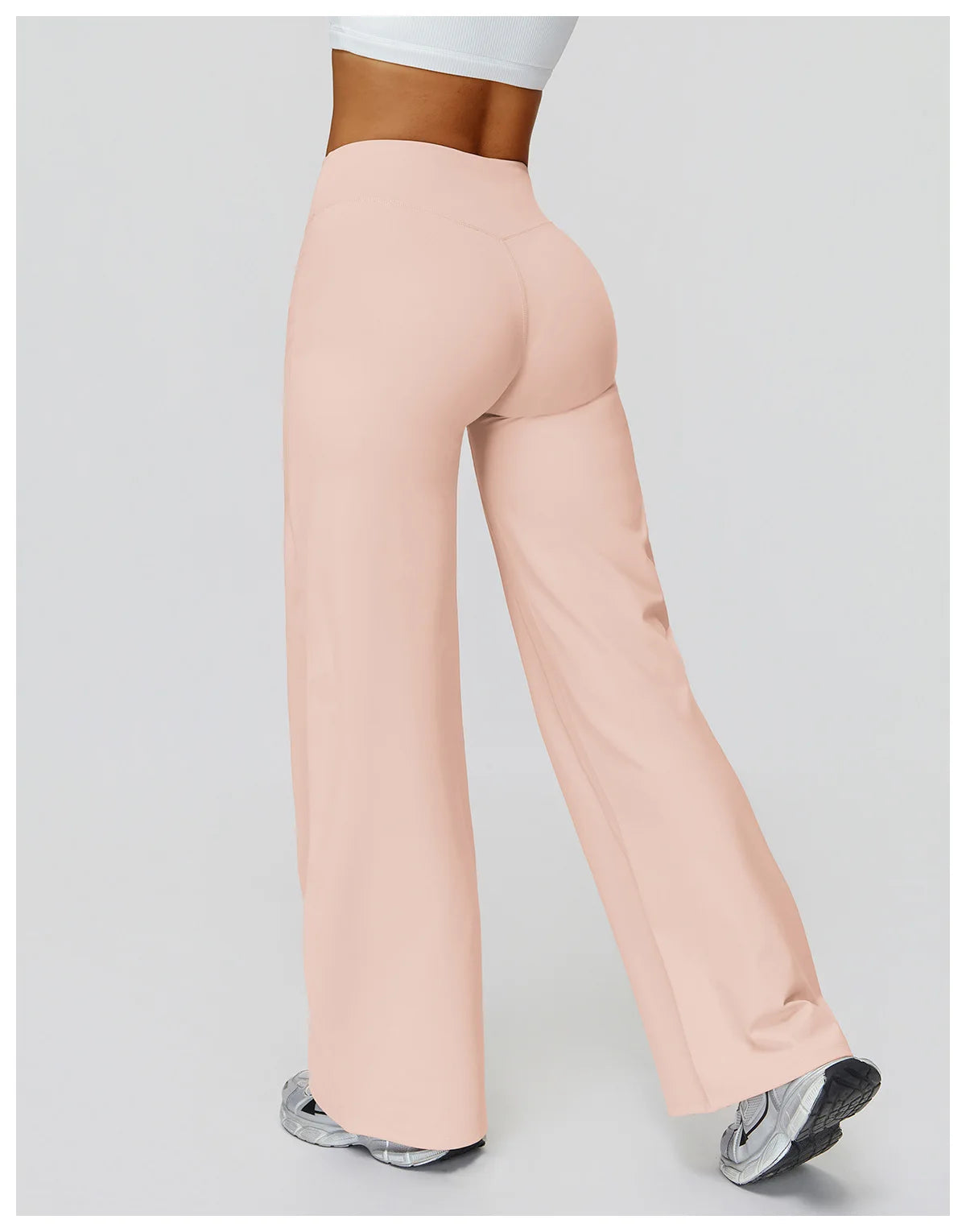 Women High Waist Wide Leg Pants Leggings Fitness Bell-bottoms Yoga Flared Leggings Push Up Gym Workout Flared Pants Sportswear
