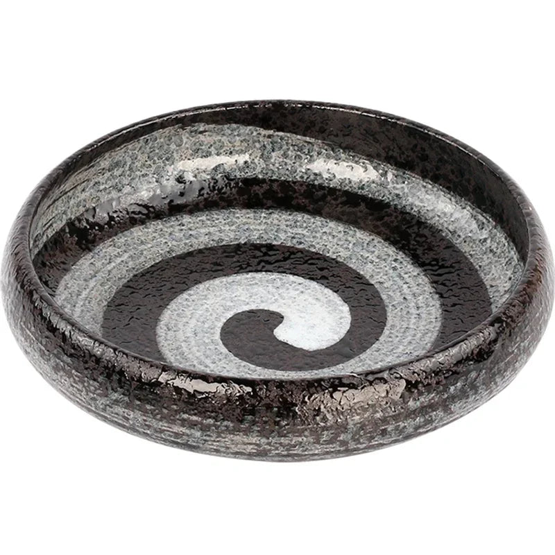Platos de sushi de cerámica retro creativos, bocadillos japoneses y coreanos, platos y platos pequeños, juego de platos de cerámica, juego de platos japoneses