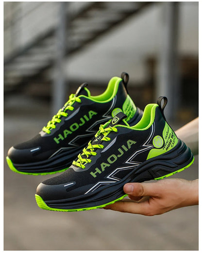 Zapatos de seguridad ligeros para hombre, antirotura, antipinchazos, zapatillas de trabajo, botas de seguridad protectoras, zapatos de trabajo con puntera de acero.