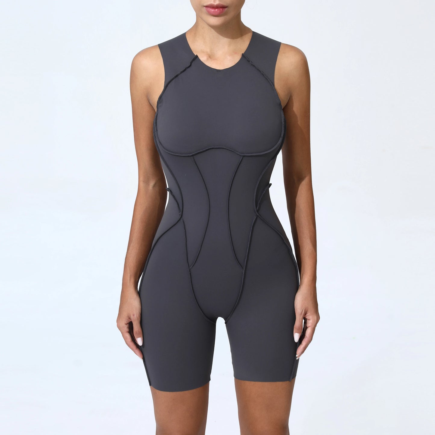 Mono deportivo acolchado para mujer, ropa deportiva para gimnasio, traje de fitness
