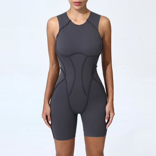 Mono deportivo acolchado para mujer, ropa deportiva para gimnasio, traje de fitness