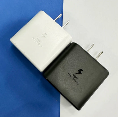 Cargador adaptador de corriente Samsung Ep-TA845 de 45 W, supercargador USB tipo C, carga rápida para Galaxy S25 Ultra, S24+, S23, A36, A56, M56, Tab S10+
