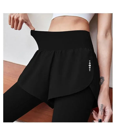 Pantalones deportivos de gimnasio para mujer, mallas de entrenamiento de yoga de cintura alta, faldas, leggings, ropa deportiva para correr, tenis, secado rápido.