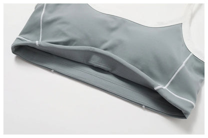 Conjunto deportivo de yoga FUBEIKE para mujer, de verano, color nude, ajustado, con espalda descubierta, ideal para gimnasio, ropa deportiva para mujer, para correr al aire libre.