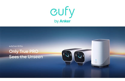 Cámara adicional eufyCam S3 Pro de eufy Security, cámara solar inalámbrica para exteriores, visión nocturna MaxColor, cámara 4K con panel solar