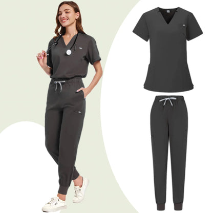 Uniformes de salón de belleza, uniformes de spa de manga corta para mujer, uniformes de dentista, enfermeras, uniformes médicos, ropa de trabajo