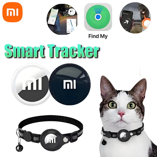 Xiaomi Mini sistema rastreador GPS con aplicación FindMy Air Tag, localizador inteligente con Bluetooth, localizador de niños, bolsa antipérdida, collar para mascotas con rastreador, nuevo