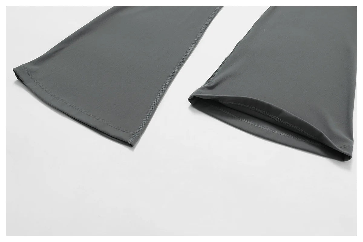 Pantalones de yoga de cintura alta y pernera acampanada para mujer, pantalones de pierna ancha para mujer, pantalones deportivos para gimnasio, entrenamiento físico, pantalones acampanados para baile latino.