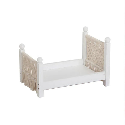 Accesorios de fotografía para recién nacidos, muebles de cama hechos a mano para bebés, accesorios de fotos retro para bebés, fondo de cama para posar para bebés recién nacidos, niñas y niños.
