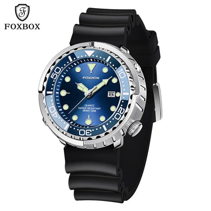 Reloj de lujo LIGE para hombre, deportivo, de exterior, con calendario, de cuarzo, de silicona suave, resistente al agua.