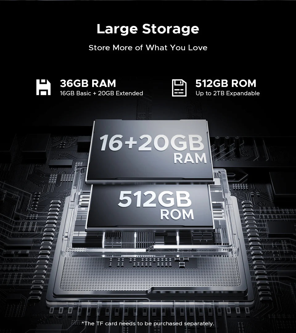 Teléfono resistente DOOGEE S200 Max, 16 GB + 512 GB, batería de 22000 mAh, procesador Dimensity 7050, pantalla de 6,72" a 120 Hz, pantalla trasera de 1,32", linterna dual.