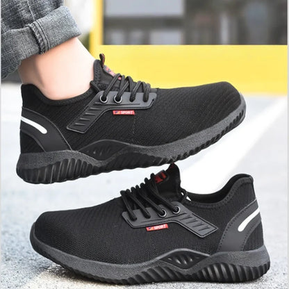 Calzado de protección para hombre, zapatos con puntera de acero, calzado de seguridad, calzado táctico para hombre, zapatillas de moda para hombre y profesionales de la seguridad laboral.