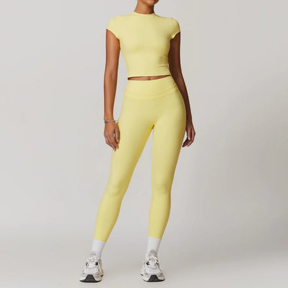 SWELTERING Conjunto de 2 piezas de ropa deportiva para mujer, conjunto de yoga, ropa deportiva para gimnasio, trajes de yoga, conjunto de fitness, chándales, sujetador deportivo, leggings para gimnasio