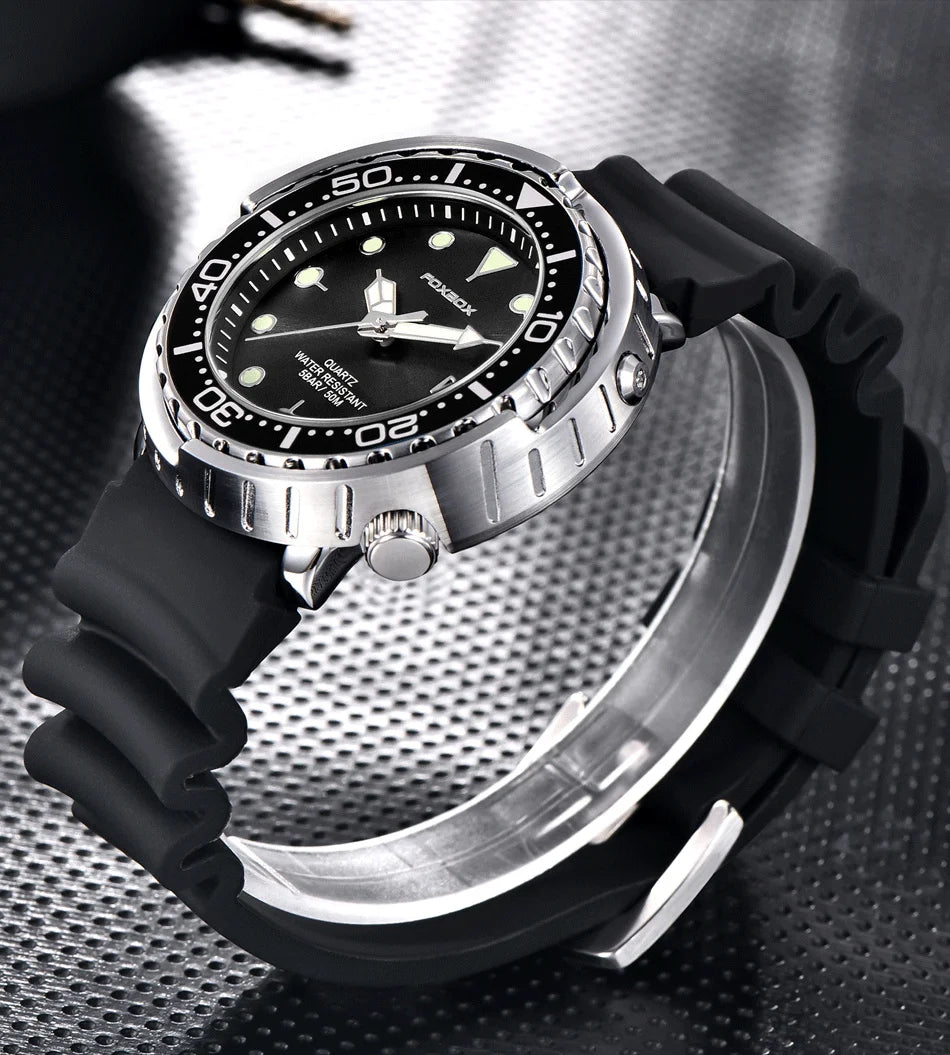 Reloj de lujo LIGE para hombre, deportivo, de exterior, con calendario, de cuarzo, de silicona suave, resistente al agua.