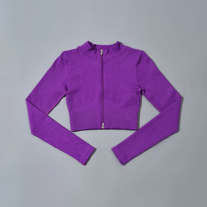 Chaqueta deportiva chaqueta deportiva mujer ropa deportiva entrenamiento y ejercicio fitness gimnasio flexiones yoga ropa deportiva fitness