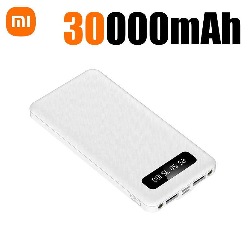 Batería externa portátil Xiaomi de 500.000 mAh y 120 W de carga ultrarrápida de gran capacidad con pantalla digital LED para teléfonos.