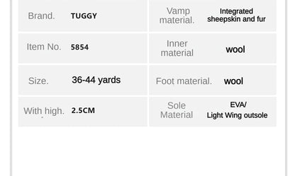 Botas de nieve integradas de piel de oveja y lana para hombres y mujeres, cuero auténtico y piel, botas de invierno gruesas y cálidas para mujer.