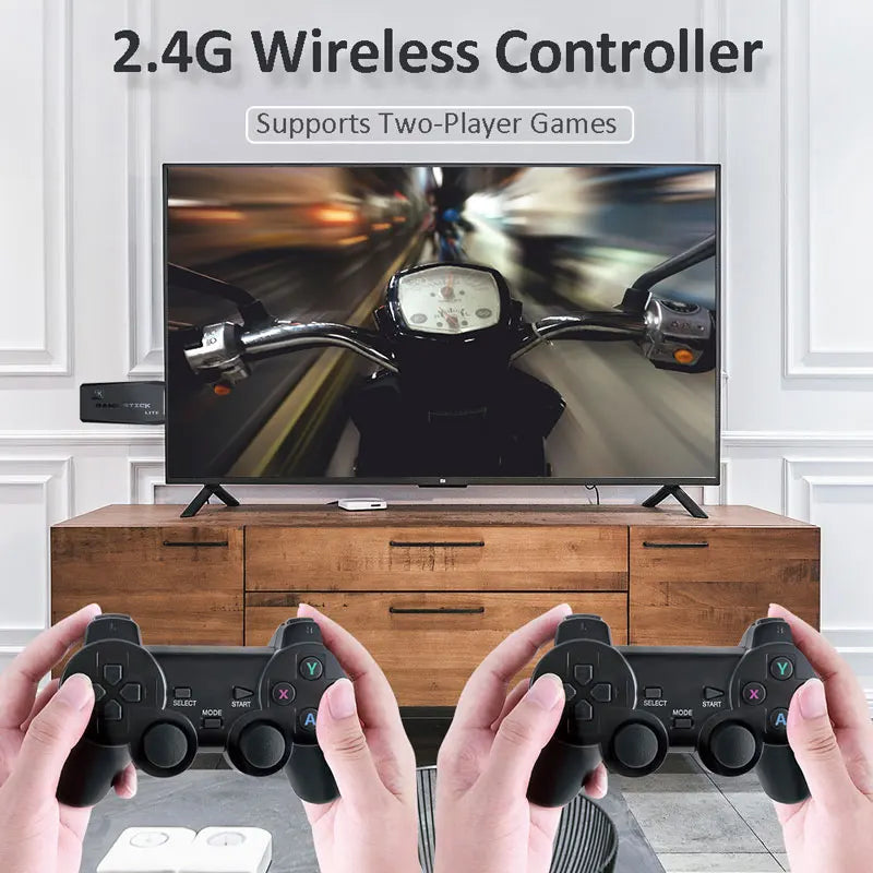 Consola de videojuegos retro M8 de 64 GB con 20 000 juegos integrados, mando inalámbrico, ideal como regalo de Navidad para niños.