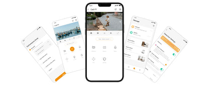 Cámara de seguridad IMOU Cell PT Lite de 3 MP con batería, paneles solares, visión nocturna a color, protección Wi-Fi y protección para exteriores.