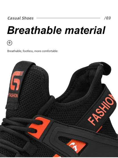 Botas de seguridad de caña alta para hombre, calzado de protección, zapatos de trabajo con puntera de acero, zapatos de seguridad antiperforación para hombre y mujer, botas de seguridad para el trabajo.