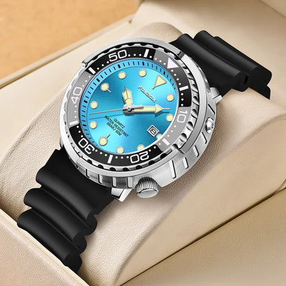 Relojes de pulsera de cuarzo para hombre FOXBOX Fashion, marca superior, lujo, silicona, militar, impermeable, casual, deportivo, con cronógrafo y fecha.