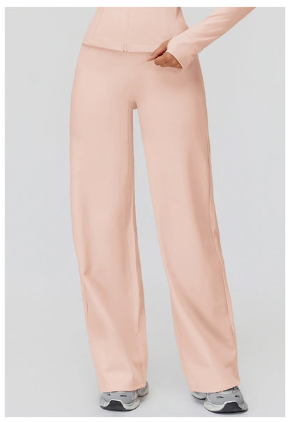 Women High Waist Wide Leg Pants Leggings Fitness Bell-bottoms Yoga Flared Leggings Push Up Gym Workout Flared Pants Sportswear