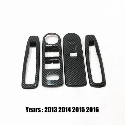 Accesorios para Renault Clio IV Clio4 2013 2014 2015 2016 2017 2018: Interiores de fibra, cubiertas de cuencos de puerta, molduras y adornos de estilo.