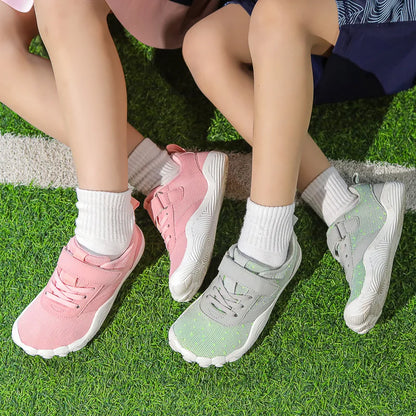 Zapatos descalzos para niños, zapatillas de deporte para niños y niñas, zapatos con abertura natural, zapatillas minimalistas con punta ancha, para niños pequeños, pequeños y grandes.