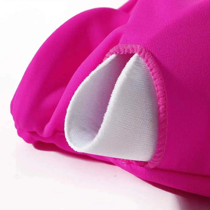 Bikini de un solo hombro para mujer, traje de baño dividido, color liso, traje de baño de playa de verano, traje de baño para mujer