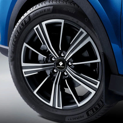 Tapacubos central para rueda de coche, calcomanía con logotipo y emblema, 56 mm, 60 mm y 65 mm, para Baojun 510, 730, 360, 560, RS-5, 530 y 630.