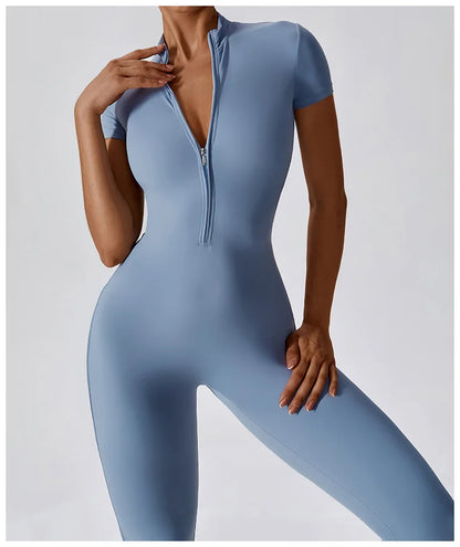 Conjunto de yoga de verano para mujer, ropa deportiva para entrenamiento, mono de gimnasio, mono deportivo siamés para mujer