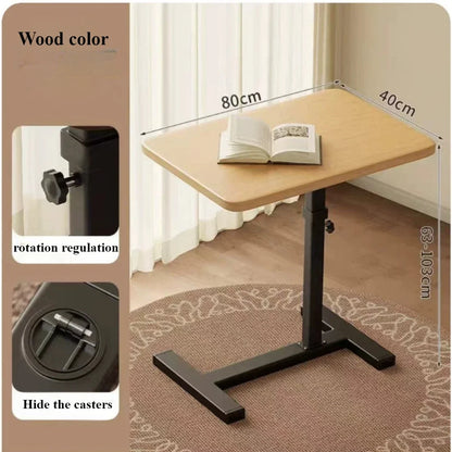 Mesita de noche móvil, escritorio de oficina para el hogar, mesas plegables para dormitorio de estudiantes, escritorio elevable para computadora, banco de trabajo móvil