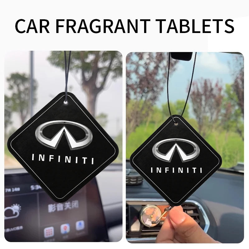 Ambientador para coche, perfume para interior de coche, colgante para espejo retrovisor con logotipo de Infiniti Q50, Q70, QX70, FX35, Q30, G37, QX60 y G35, accesorios.