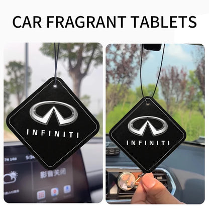 Ambientador para coche, perfume para interior de coche, colgante para espejo retrovisor con logotipo de Infiniti Q50, Q70, QX70, FX35, Q30, G37, QX60 y G35, accesorios.