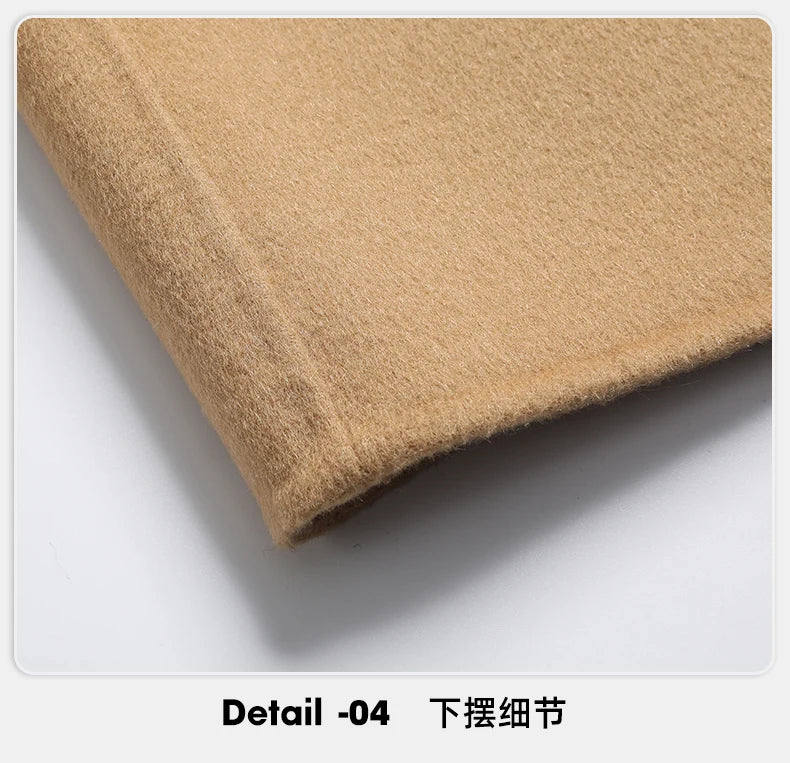 Abrigos largos de lana para hombre, colección otoño-invierno 2025, estilo business casual, color liso, abrigo exterior 100% lana, chaqueta cortavientos