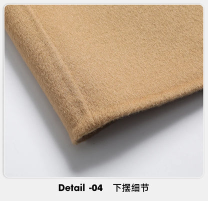 Abrigos largos de lana para hombre, colección otoño-invierno 2025, estilo business casual, color liso, abrigo exterior 100% lana, chaqueta cortavientos