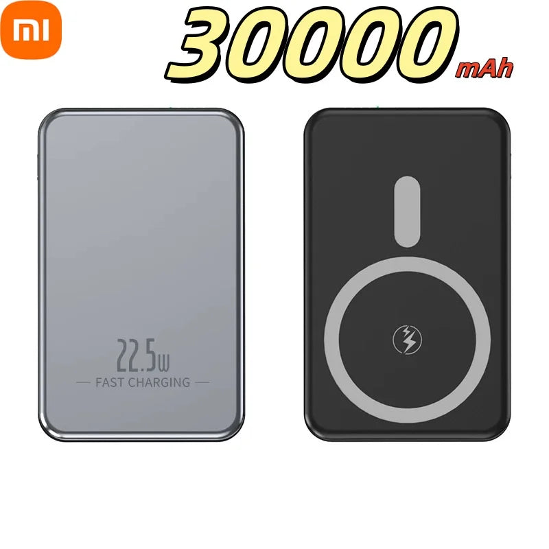 Cargador portátil magnético ultrafino Xiaomi de 500.000 mAh y 22,5 W PD con carga ultrarrápida para iPhone y Samsung.