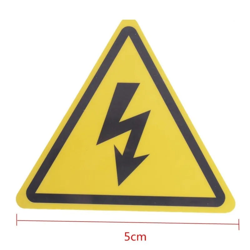 2 pegatinas de seguridad de advertencia de voltaje eléctrico de alta calidad