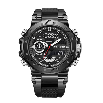 Reloj LIGE para hombre, correa de moda, deportivo, militar, calendario semanal, relojes de cuarzo, LED, pantalla dual, cronógrafo, relojes digitales para hombre