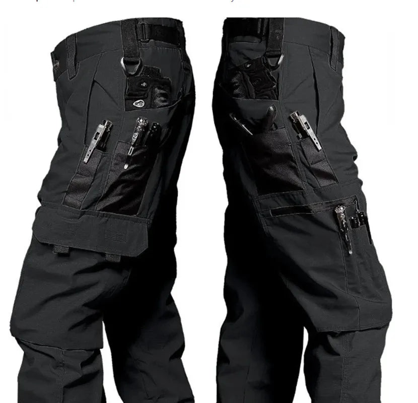 Pantalones cargo para hombre, pantalones de trabajo con múltiples bolsillos, pantalones tácticos casuales, ropa de abrigo para hombre, pantalones rectos resistentes al desgaste para otoño e invierno.