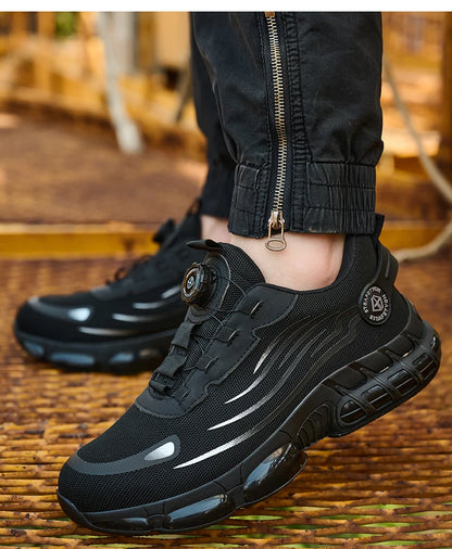 Work Safety Shoes Men Women Steel Toe Sneakers Air Cushion Indestructible Security Protection Safety Boots Size 47 48 Footwear